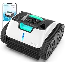 WYBOT Premium Cordless Pool Vacuum, Robotic Pool Cleaner with Smart Mapping, Powerful Suction, APP Mode, 180mins Runtime, Wall Climbing Cleaning Vacuum for Inground Pools