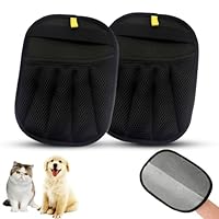 MHwan Tierhaarentferner Handschuh, 2 Stück Automatische Erfassung elektrostatischer Katzenhaarentferner, Verdickt, Keine Toten Ecken zur Haarentfernung, Leicht zu Reinigen und zu Verwenden