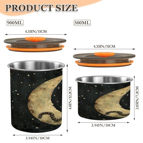 Envase hermético para café acero inoxidable 500 ml miniatura 2