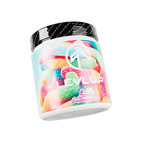 LevlUp Sour Gummyworm - Gaming Booster Pulver mit...