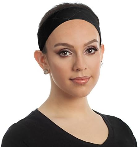 Beaugee Wig Grip Headband, Bundle with Free Comb - Adjustable Comfort Head Hair Band for Women - Velvet Material - Velcro Closure - Non Slip, Keeps Wig Secured - Prevents Headaches & Hair Loss