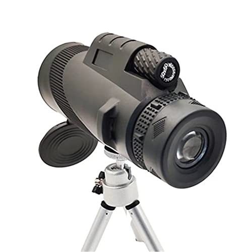 80X100 Super Monocular Telescope Sglass Prism Telescopio palmare grandangolare con Telefono Treppiede Scope Telescopio da Campeggio