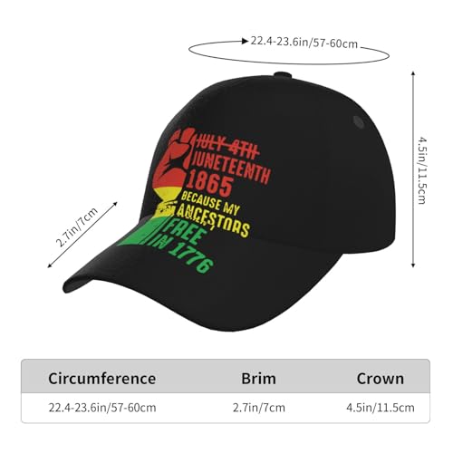 Gorra de béisbol ajustable Juneteenth para mujer y hombre miniatura 5