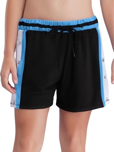 Kids Boys Girls Loose Fit Tear Away Basketball Shorts Lightweight Summer Button Athletic Running Shorts3