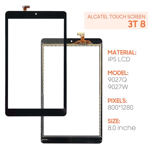 Screen Replacement for Alcatel Joy Tab 2019 9029 9029W 9029Z 8.0 inch Touch Screen Panel Digitizer Screen Replacement Full Assembly Repair Kits - Thumbnail 2