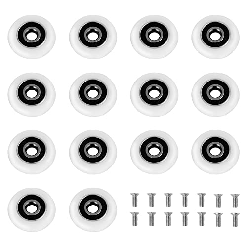 Ruedas para cabinas de ducha, 14 unidades, 23 mm, puerta corredera, ruedas para mampara de ducha de cristal, duchas, bañeras, mamparas de ducha, rodamientos para mampara de ducha Cover