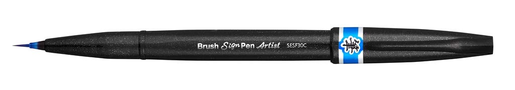 Pentel Sing Pen Brush İnce Uçlu Fırça Kalem A.MAVİ