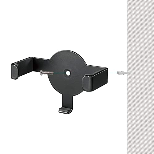 Image of Metal Wall Mount Echo Dot 2nd Generation Holder Bracket Case Stand for Smart Home Speaker Assistant (SWM-EH-02B), 2 Packs, Black by WALI