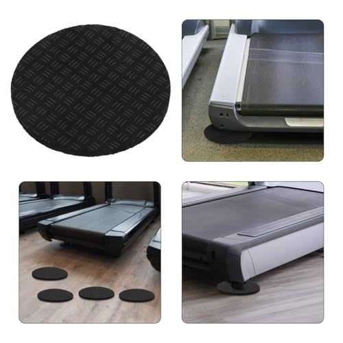 OSALADI 6 piezas tapetes amortiguadores para caminadora, antideslizantes y absorbentes de ruido para proteger el piso, ideales para gimnasio en casa miniatura 5