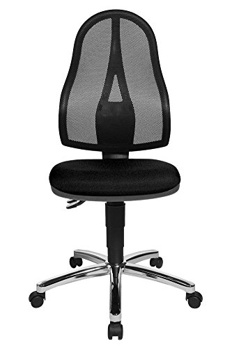 Preisvergleich Produktbild TOPSTAR Drehstuhl Point 60 schwarz mit Netzrücken ohne Armlehnen