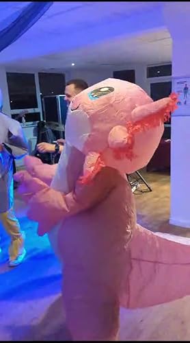 Opblaasbaar Kostuum Axolotl Opblaas Pak Salamander Roze kopen