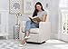 Delta Children Blair Slim Nursery Glider Swivel Rocker Chair, Cream