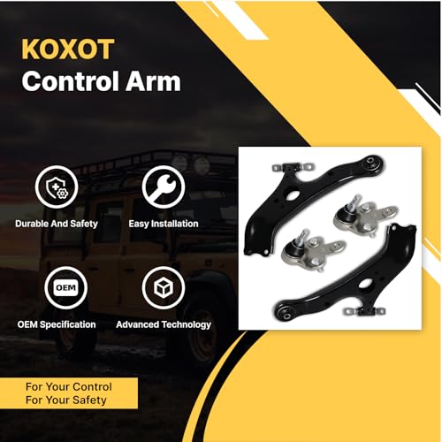 4Pcs Front Lower Control Arm Ball Joint Compatible with Toyota 2011 2012 2013 2014 2015 2016 2017 2018 2019 2020 Sienna K622035 K622036 K500187 K500188 - Image 4