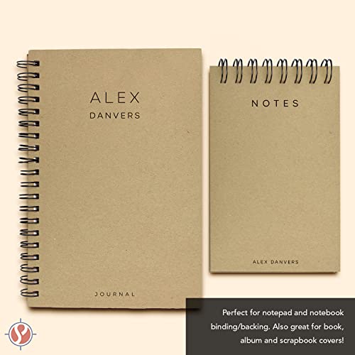 8.5" X 11" Chipboard Heavyweight 40 Pt (Point) Cardboard Scrapbook Sheets | Brown Kraft Paper Boards | Great For Arts And Crafts, Packaging, Product And Gift Tags And Photo Mats | 25 Sheets Per Pack #TOP4