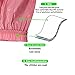 AQX Adult Leakproof Underwear for Incontinence, Washable Low Noise Reusable Adult Diaper Cover, Pink Plastic Pants Cover Unisex 2Pcs (S, Pink)
