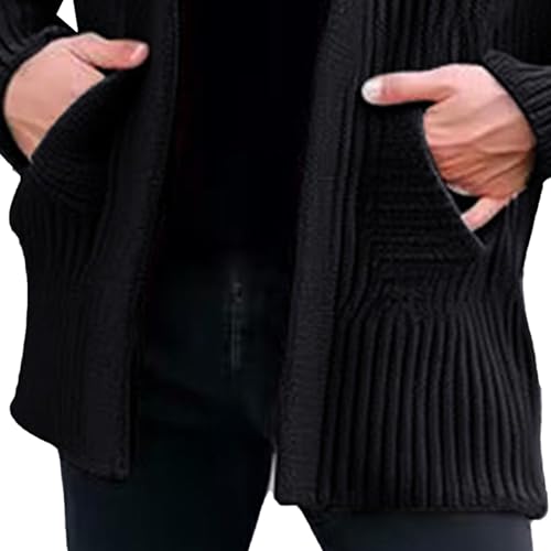 Cardigan long homme tricot torsadé côtelé coupe premium