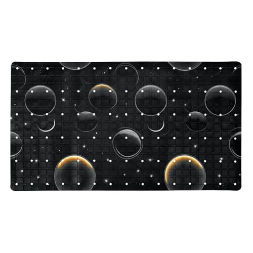 Tapis de bain antidérapant extra long space galaxy en PVC - 2