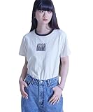 [miette] フリンジ ロゴ 刺繍 Tシャツ RDXT0222 レディース FREE オフホワイト