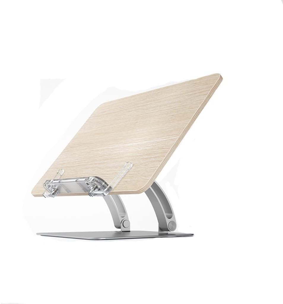 Wooden Alloy Tablet Stand Adjustable Book Support Mobile Phone Holder Foldable Correction Sitting Posture