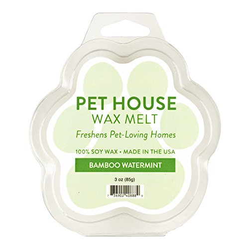 One Fur All 100% Natural Soy Wax Melts In 20+ Fragrances, Pack Of 2 By Pet House - Long Lasting Pet Odor Eliminating Wax Melts, Non-Toxic Pet Wax Melts, Made In Usa (Bamboo Watermint) #TOP13
