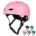 KORIMEFA Casco da Bici per Bambini Casco Protettivo per 3-13 Anni Ragazzi Donna Leggero ma più Sicuro Anche per Skateboard, Monopattino, Pattini a Rotelle (Rosa, M)