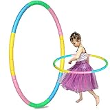 spielzeug autoreifen INTERESSANTES SPIEL! - Kids Hoola Hoop: Hoola Hoops im 1 Pack mit 8 abnehmbaren Abschnitten in 4 leuchtenden Farben (Grün, Gelb,Blau). Einfache Aufbewahrung und Montage. Leichtes und lustiges, farbenfrohes Design. Perfekt für alle Arten von Partys oder Veranstaltungen. Es kann Ihnen und Ihren Freunden viel Freude bereiten.