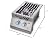 Napoleon Built-In Component - BIB12RTPSS - Dual Drop-In Range Style Burner, BBQ Grill, Marine Grade Stainless Steel, Propane Gas, 12-inch Burner, JETFIRE™ Ignition, Easy To Light, Ergonomic Knob