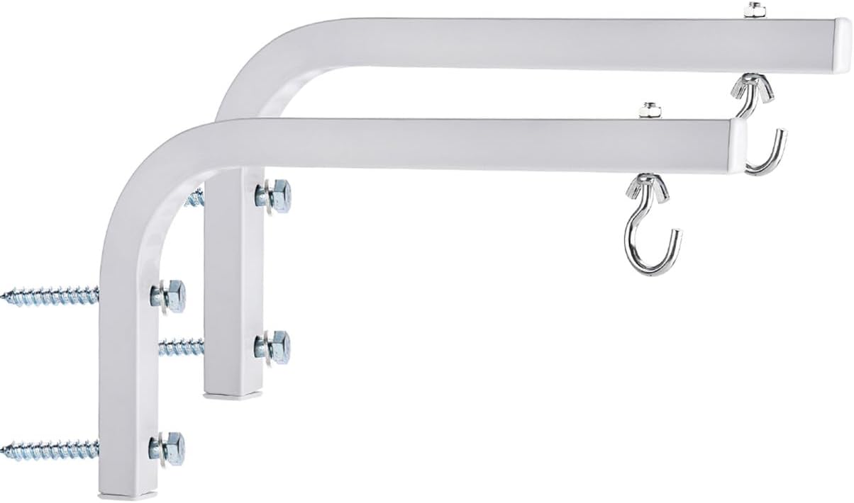 Universal Wall Hanging 11" Projector Screen L-Bracket with Hook and Screws for Projector Screens