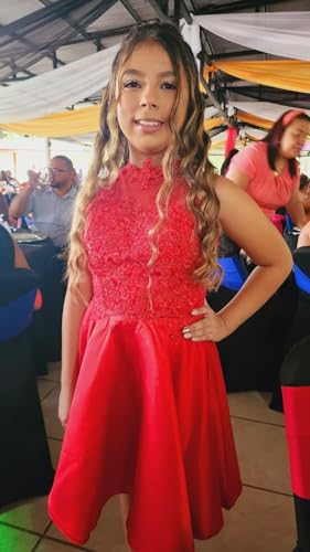 Lace Appliques Homecoming Dress for Teens 2025 Short Satin Prom Dresses Beading Evening Party Cocktail Gowns2