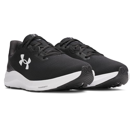 Under Armour Men's Charged Pursuit 4, (001) Black/Black/White, 10, US by Under Armour - Image 3