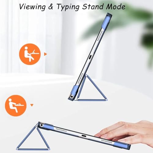 Image of ProElite Cover for Samsung Galaxy Tab A11 Plus 11 inch Case Cover, Smart Flip Case Cover for Samsung Galaxy Tab A11+ 11 inch Translucent Back with Stylus Pen, Dark Blue