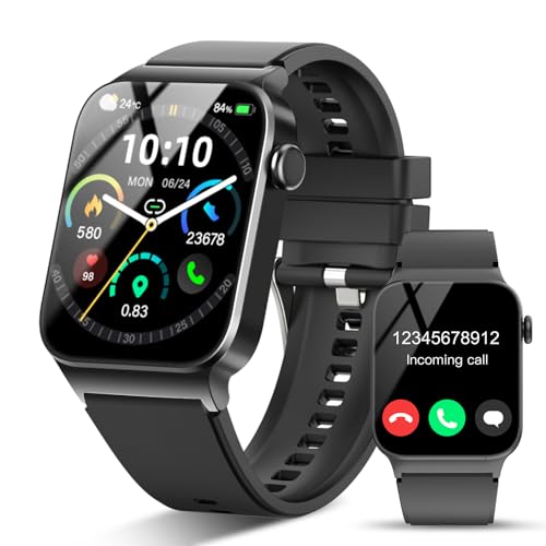 Smart Watch for Men Women Bluetooth Call, 1.85" HD Screen Smartwa...