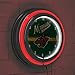 Trademark Global NHL Chrome Double Rung Neon Clock - Minnesota Wild