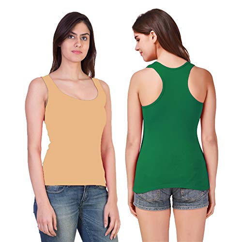 Image of Camisole Tank Top Vest Racerback Sando Camis for Women, Girls (Pack of 2)