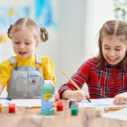 Image of Crayola Washable Paint, Green, 16oz