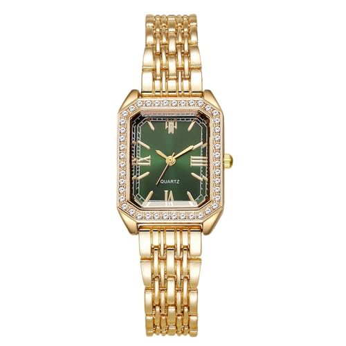 RORIOS �r���v ���f�B�[�X �N���V�b�N �X�N�G�A�^ ���Ŏ��v �A�i���O�N�I�[�c ���� ���łƂ��� �V���v�� �J�W���A�� �r�W�l�X �E�H�b�` wrist watch for women �s���N