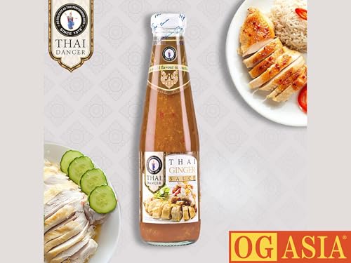 THAI DANCER Ingwer Sauce Doppelpack - 2x 300ml Flaschen - Authentische Thai Sauce - OG ASIA - 600ml