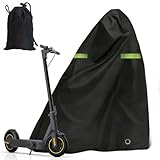 Elektroroller Abdeckung, Elektrorollerabdeckung, Universal für die meisten E-Scooter, Mit UV- Windschutz & reflektierenden Streifen, Robustes Oxford für Innen & Außen gegen Regen, Schnee, Staub, Sonne