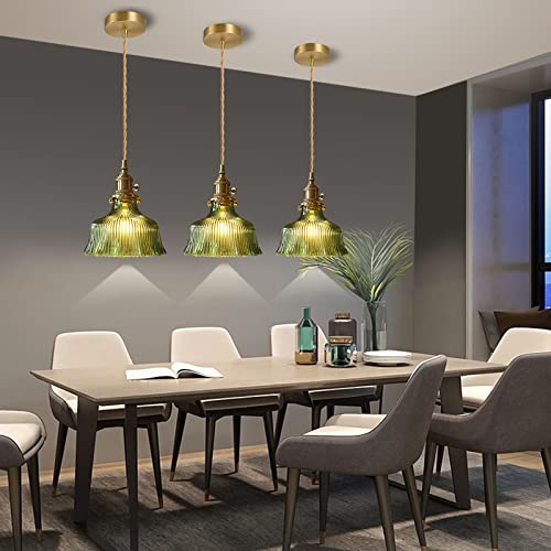Lámpara colgante de cristal verde moderna para dormitorio y decoración de hogar 7