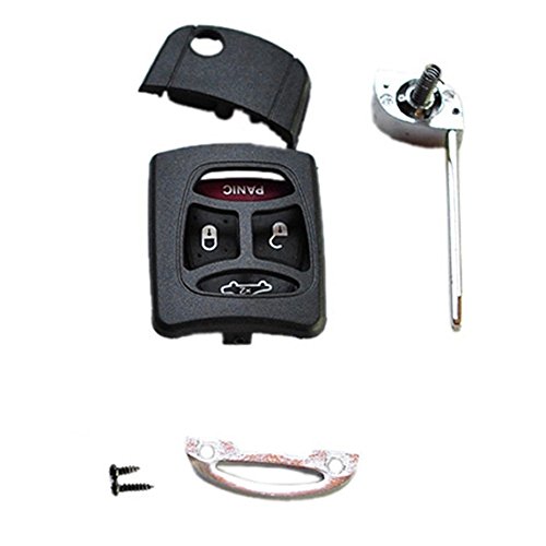 Wfmj For Jeep Chrysler Dodge Ram 1500 2500 3500 Charger Aspen Pt Cruiser Pacifica 4 Buttons Flip Folding Smart Remote Key Shell Case Fob #TOP1