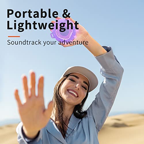 HEYSONG-Waterproof-Shower-Bluetooth-Speaker-Durable-Portable-Speaker-with-HD-Sound-Wireless-Outdoor-Speaker-for-Pool-Beach-Kayaking-Gift-for-Girls-Boys-Teens-Women-Men