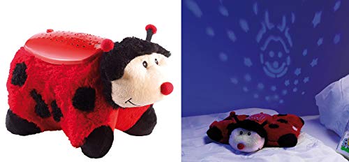 Preisvergleich Produktbild Playtastic Kuscheltier: Marienkäfer Flo mit Farb-Lichtprojektion und Lautsprecher (Nachtlicht Kuscheltier)