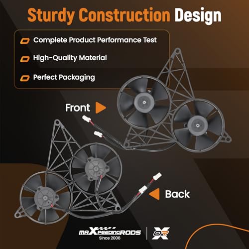 Image of maXpeedingrods Engine Radiator Cooling Fan Assembly for Harley V-Rod /VRSCDX 30103041