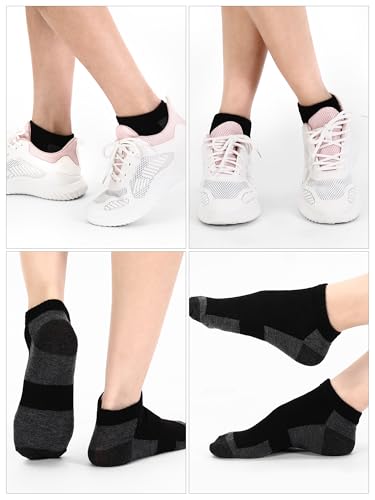 Image of Foaincore 60 Pairs Ankle Socks Bulk for Men Women, Low Cut Breathable Cushioned Athletic Running No Show Socks Multipack