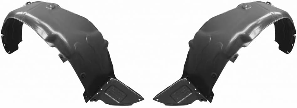 for Kia Rio 2016 2017 Fender Liner Driver and Passenger Side | Pair | Front | Mat: Pe/Vacuum Form | PP/Injection | Sedan | Hatchback | KI1248149, KI1249149 | 868111W500-PFM, 868121W500-PFM