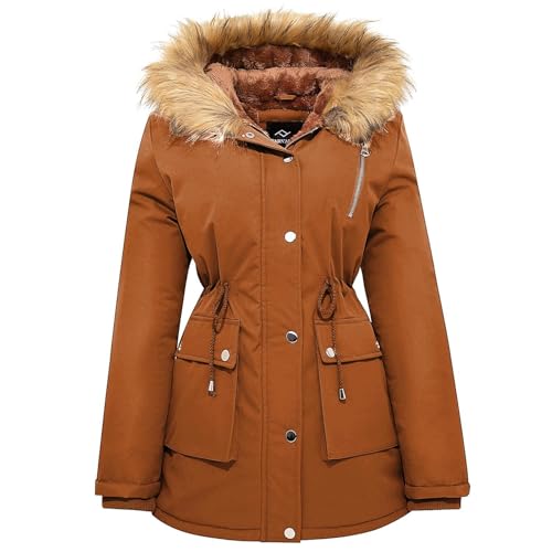 FARVALUE Womens Water-Repellent Thicken Puffer Coat