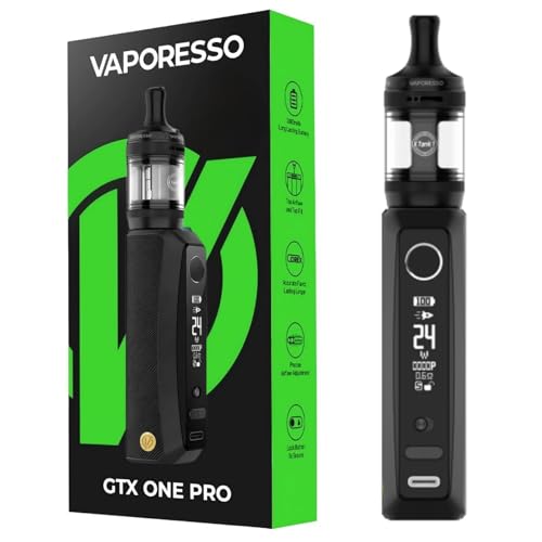 For Vaporesso Kit GTX ONE Pro Mod Batterie 3000mAh 40 W (Noir) 3 ML Atomiseur XTank T Tank Résistance GTX Mesh Coil 0,6 Ω/1,2 Ω remplissage par le haut flux...