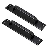 2. Fácil de instalar: equipado con tornillos de fijación, fácil de instalar. Simplemente use una broca de tamaño apropiado para perforar cuatro agujeros en el panel de la puerta, luego instale la manija de la puerta y apriete los tornillos.
