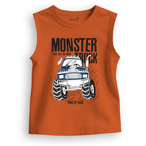 Image of minicult Printed Cotton Jersey Vest for Boys and Girls (Multicolor)
