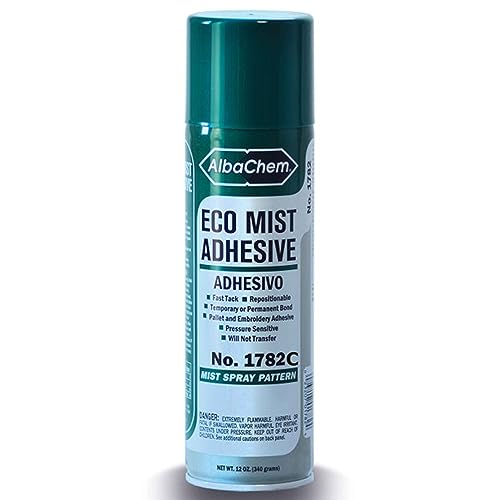 AlbaChem Eco Mist Adhesive (No.1782C) 12 oz - Flashable Screen Print Pallet Adhesive